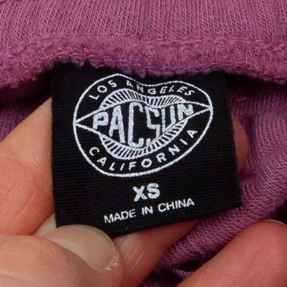 Pacsun Womens Logo Pullon Sweat Shorts Size XS Drawstring Loungewear Casual - Picture 4 of 7